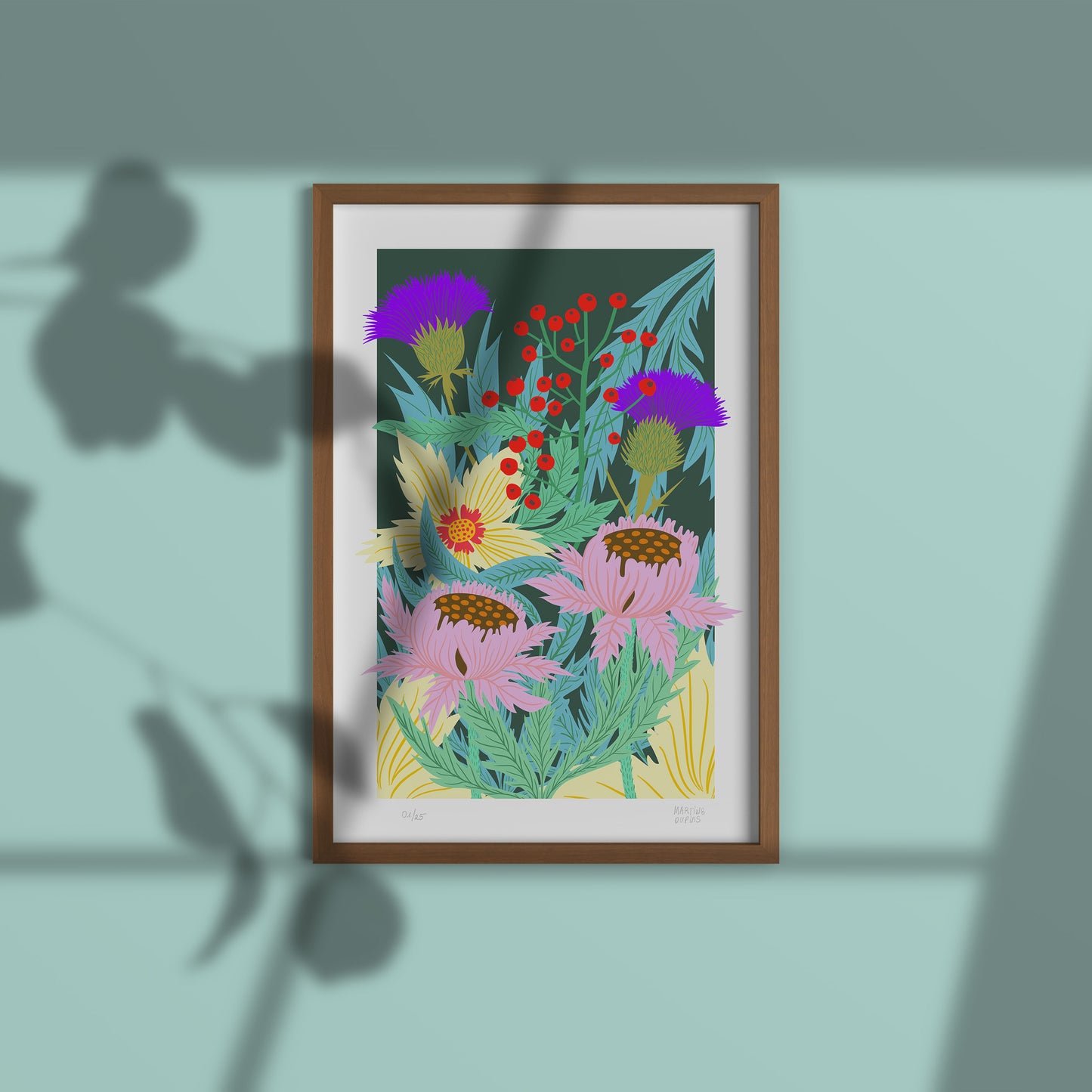 Impression - Les pivoines de nuit